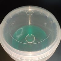 Seau en plastique transparent PP de qualité alimentaire SP2409 avec poignée et couvercle, grande capacité, jetable, pour fruits, thé, bubble tea, à emporter