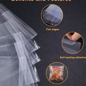 再封可能な小型プラスチック自己粘着透明OPP＆大型セロハンバッグ包装 - Product Image 2