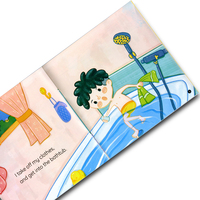Livres personnalisés Tigre Éléphant Panda Girafe Livre interactif anglais sur les animaux du zoo Livre d'images de dessins animés mignons sur les animaux du zoo Livre de dessin