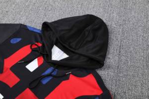 Sudadera con capucha y media cremallera estampada para otoño/invierno, conjunto de entrenamiento corto, uniforme de competición de clubes europeos de Manchester 25/26 - Product Image 2