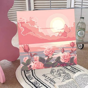 XIXI Kit de Peinture par Numéros Mini Paysage Fait Main pour Enfants, Décoration Murale Maison, Toile DIY avec Cadre – Meilleures Ventes - Product Image 2