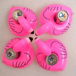 Factory Direct PVC Inflatable Flamingo Float Drink <strong>Pool</strong> Cup <strong>Holder</strong> Plastic Cooler Wine Promotions <strong>Beverage</strong> Tubs Ice Buckets - Product Image 3