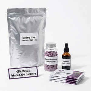 Bubuk Ekstrak Elderberry Kelas Makanan Kesehatan Premium Mengandung 25% Antosianin untuk Meningkatkan Imunitas dan Manfaat Antioksidan - Product Image 4