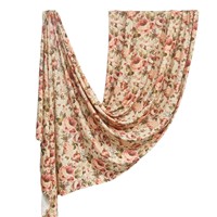 Écharpe unisexe respirante en coton mercerisé de haute qualité, style bohème, motif aquarelle, toutes saisons