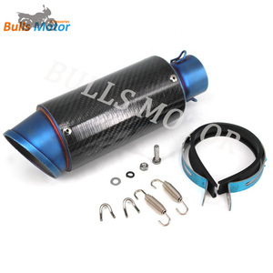 universal de fibra de carbono de escape de la motocicleta para Z1000/CBR650/MT 09/R6/GSXR 650 bicicleta de escape - Product Image 2
