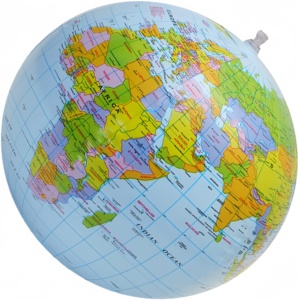 ลูกบอลชายหาดสำหรับเด็กใช้กลางแจ้งอัดได้ลูกโป่งเป่าลมเล่นสำหรับงานปาร์ตี้ออกแบบแผนที่<span class=keywords><strong>โลก</strong></span> - Product Image 5