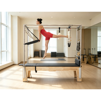 Reformer Commercial Studio en Bois de Chêne Cadillac Pilates Machine Équipement d'Exercice de Qualité Professionnelle Lit de Pilates Reformer