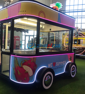 Hot Selling Popular Electric Mobile Ice Cream Food Truck/Push Snack Cart with Stainless Steel Construction and Wheels - Product Image 6
