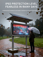Pantalla Publicitaria Inteligente Solar para Exteriores YUYI F3-MAX, Almacenamiento Óptico, LED de Ahorro de Energía