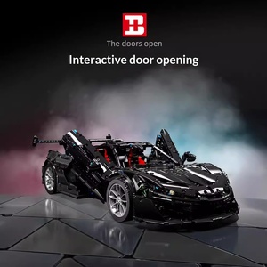 Xinyu XQ1001-A Black Warrior P1 Modellino di Auto Sportiva, Gioco Educativo per Bambini, Blocchi di Costruzione in Plastica ABS con Piccole Particelle - Product Image 2