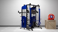 Máquina Smith de Grado Comercial con Peso Ajustable, Entrenador Multifuncional de Alta Resistencia para Ejercicio de Cuerpo Completo, Equipo para Gimnasio en Casa