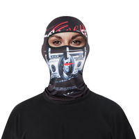 Cagoule de cyclisme de haute qualité avec motif dollar pour la protection solaire estivale, idéale pour les fêtes, l'usage quotidien, la pêche et les sports de plein air