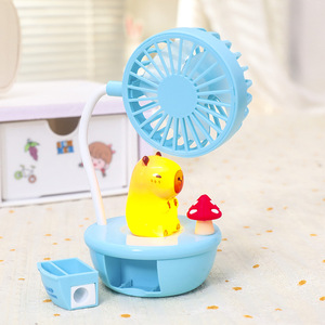 Ventilateur de bureau de dessin animé avec angle réglable, chargeur USB, ventilateur de refroidissement portable pour la décoration de la chambre des enfants, cadeau - Product Image 5