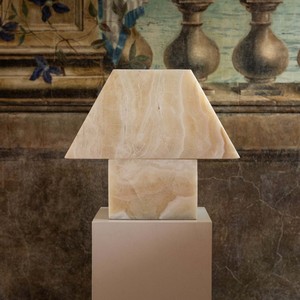 Lampe de table en marbre, source de lumière LED, base d'ampoule E26, commande par interrupteur, écologique, pour la décoration de la maison - Product Image 4