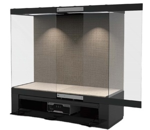 2025 produzione di vetrina espositiva personalizzata in acciaio alluminio in vetro montata a parete per l'esposizione del museo - Product Image 1