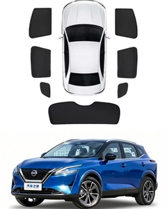 Pare-soleil magnétique pour fenêtre de voiture Nissan Qashqai, rideau pare-soleil rétractable, protection UV, isolation thermique - Product Image 1