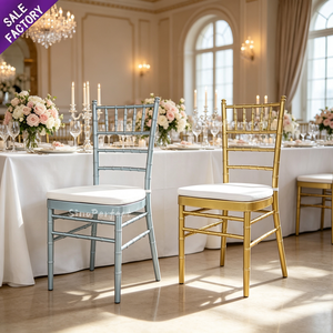 Cheap Outdoor Furniture Wedding <b>Dining</b> Gold Metal Tiffanie Chavari Bamboo Chiavari <b>Chair</b> for Rental - Product Image 1