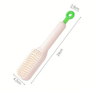 Outils de coiffure en plastique, brosse démêlante rapide et facile à nettoyer, peigne rétractable, brosse à éliminer les cheveux, brosse auto-nettoyante - Product Image 3