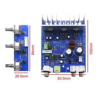 Carte d'amplification de puissance 2.1 canaux avec sortie subwoofer
