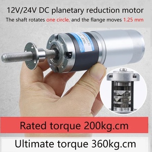 <span class=keywords><strong>Motor</strong></span> <span class=keywords><strong>de</strong></span> Reducción Planetario <span class=keywords><strong>de</strong></span> CC <span class=keywords><strong>de</strong></span> 12V 24V 100kg.cm <span class=keywords><strong>con</strong></span> Gran Torque, Codificador, Varilla Roscada M8, Marco <span class=keywords><strong>de</strong></span> Aluminio sin Escobillas, 15W Permanente - Product Image 3