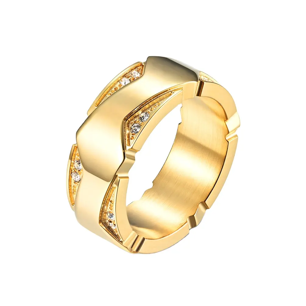 GWTNN OEM Anillos Compromiso titanio fede nuziale moda anello fidanzamento diamante