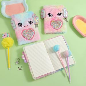 Soft Fuzzy Writing and Drawing 160 Lined Pages Kids Journal Diary with Lock for Girls Ages 6-8 - Product Image 5