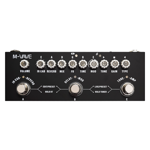 <span class=keywords><strong>Pedal</strong></span> <span class=keywords><strong>de</strong></span> Efectos para Guitarra Eléctrica M-VAVE Cube Baby al por Mayor <span class=keywords><strong>Cubo</strong></span> Multiefectos Negro para Instrumentos - Product Image 5