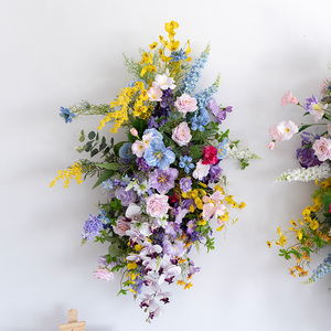 ฉากหลังถ่า<span class=keywords><strong>ย</strong></span>ภาพงานแต่งงานวันวาเลนไทน์ 3 มิติ สีสันสดใสสไตล์โมเดิร์น งานแฮนด์เมด ตกแต่งผนังด้วยดอกไม้บนแผ่น KT - Product Image 2