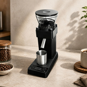 Moulin à café électrique Zantuo 20G avec meule de 60 mm et balance pour usage domestique et commercial - Product Image 2