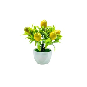 Bonsaï artificiel Qi Xing, fruit de la fortune, plante en pot en plastique de 15 cm, ornement décoratif d'intérieur - Product Image 5