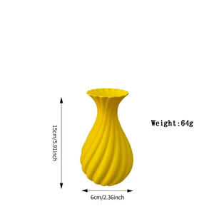 Vase d'art imprimé en 3D sur mesure, FDM SLA, haute précision, résine PLA, décoration moderne pour la maison, artisanat, décoration multicolore pour l'intérieur - Product Image 6