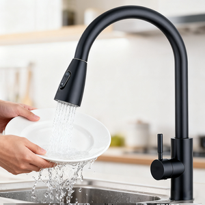 Robinet de ẩm thực chiết cao cấp 3-cách kéo ra 201 thép không gỉ bếp <span class=keywords><strong>Mixer</strong></span> tap vòi nước cho nhà bếp phòng tắm - Product Image 1