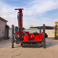 Foreuse hydraulique autopropulsée haute mobilité pour puits d'eau, avec pompe et moteur de boîte de vitesses, profondeur 300m