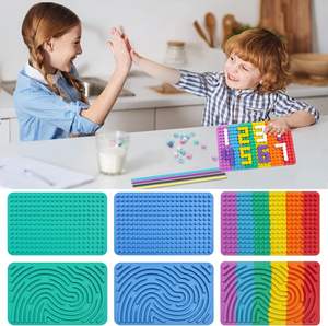 Tablero sensorial Juguete de estrés de silicona Calma Viaje Avión Esenciales Juguetes Tablero educativo sensorial - Product Image 6