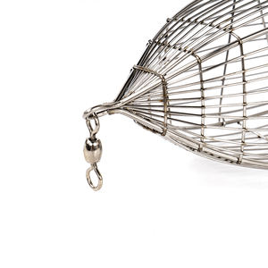 Cage à appâts en acier inoxydable pour la pêche en mer avec cage à poulet, lanceur d'olives et piège à carpes, caractéristiques de nidification - Product Image 3