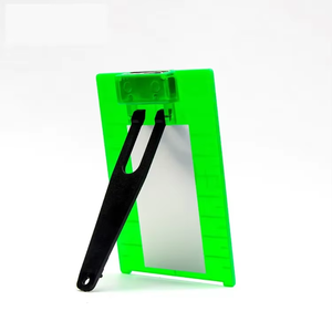 Carte de plaque cible verte <span class=keywords><strong>Huepar</strong></span> avec support pour les niveaux laser à ligne croisée à faisceau vert L'amélioration du laser peut être magnétique/suspendue - Product Image 2