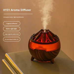 Hot-selling New Model Simulation 300ml Charcoal Wood Pellet Aromatherapy Machine Desktop <b>Remote</b> <b>Control</b> Simulation Charcoal - Product Image 3