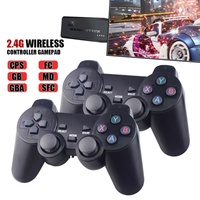 Nouvelle console rétro M8 4K populaire avec manette sans fil 2,4 GHz noire 2,4G RAM pour jeux HD