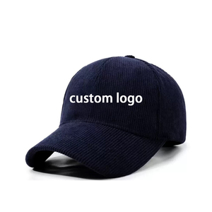 Retro Corduroy Hat With Curved Brim Custom Name Or Logo Six Panel Structured Crown Unisex Gift <strong>Idea</strong> - Product Image 6