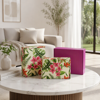 Boîte pliante personnalisée avec insert en papier de soie, emballage de luxe en gros pour robe de soirée de marque