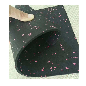 Tapis de sol de gym en caoutchouc antidérapant résistant à l'eau, design européen, à clipser, pour usage intérieur, noir brillant, motif coloré - Product Image 4