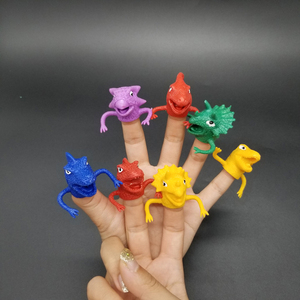 Wholesale Vending Capsule Toys for Kids TPR Soft Animal <b>Rubber</b> <b>Plastic</b> Dinosaur Monster Finger Puppet Unisex Boys Girls JO Brand - Product Image 4