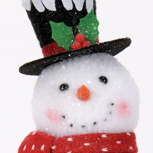 2025ของขวัญผงหิมะ lambswool <span class=keywords><strong>ตุ๊กตา</strong></span>หิมะสีขาวตุ๊กตาหิมะโพลีสไตรีนที่มีชีวิตชีวาสำหรับคริสต์มาสร้านค้าสนามบิน - Product Image 2