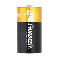 Pila Alcalina Cilíndrica GP&SONLUK PAIRDEER de 1.5V LR20 Tamaño D para Iluminación Portátil
