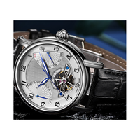 Conception et production en usine de montres mécaniques en acier de style affaires, avec calendrier, affichage de la puissance et mouvement à inertie, pour marques privées