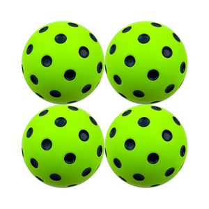 Balle de tennis élastique Peak Ball EVA 74 mm, haute élasticité, anti-stress, solide, jouet d'entraînement, verte et jaune - Product Image 4