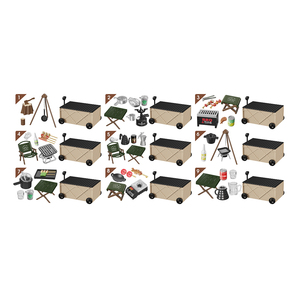 Juguete Coleccionable para Niños, Pequeña Casa de Juegos DIY, Accesorios para Escenas de Camping con Carrito, Regalo Sorpresa para Muñecas - Product Image 4