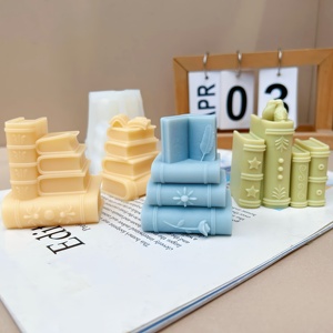 Stampo per libri stagione di laurea, librerie, stampi in Silicone artistico, candele per colata di stampo, gesso, resina, torte - Product Image 1