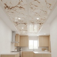Plafond en PVC moderne pour salon, chambre, bureau à domicile, panneau mural décoratif 3D en PVC, panneau mural en plastique imperméable