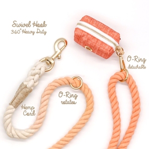 Ramah lingkungan Ombre tali katun kepang organik tali anjing set Harness anjing tugas berat anjing memimpin kuat tahan lama tali anjing buatan tangan - Product Image 2